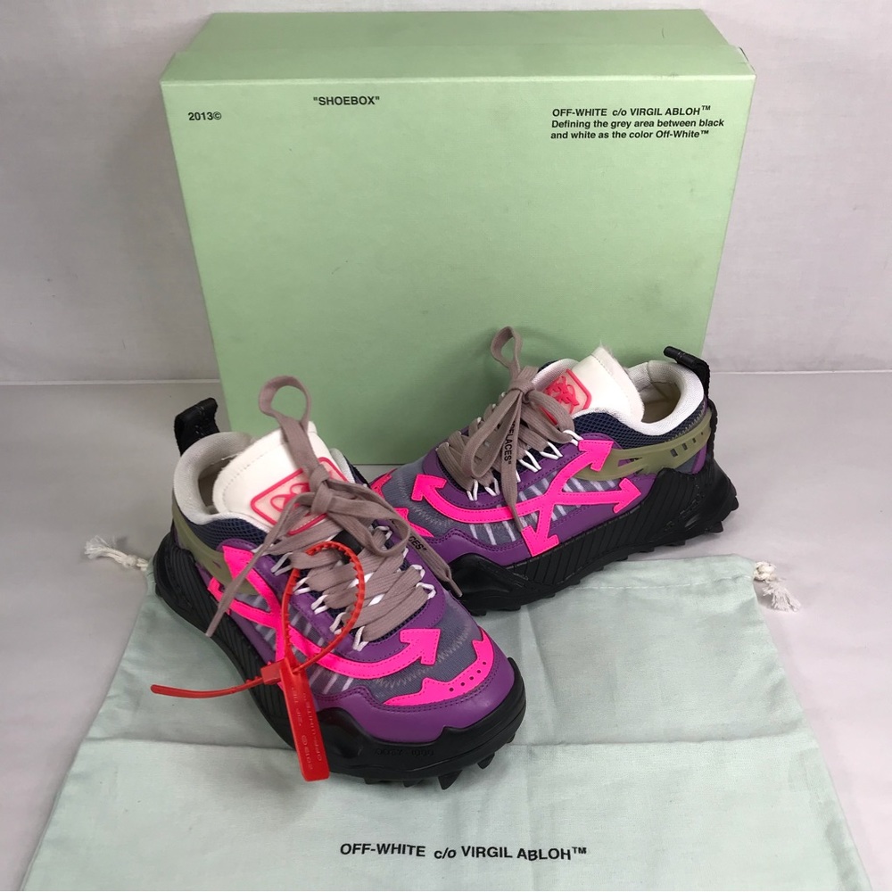 Women’s Off-White Virgil Abloh ODSY-1000 Violet Fuchsia Shoes Size 36 (5.5 US)